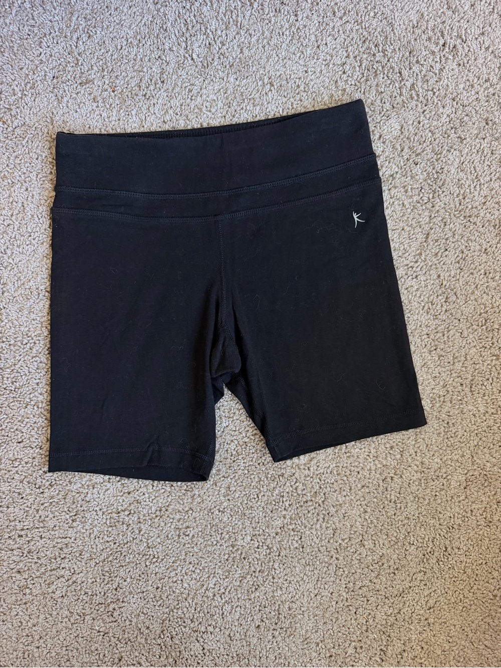 Danskin Now Black High-Rise Bike Shorts